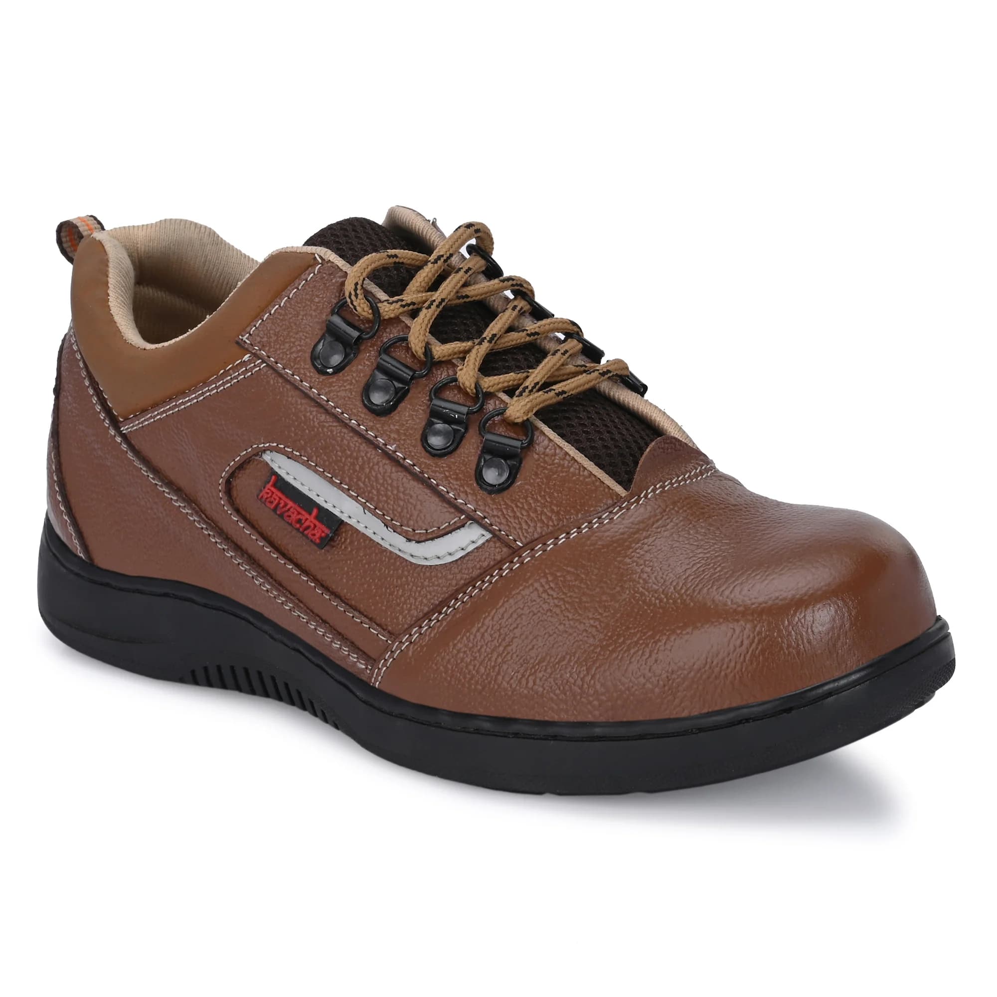 Kavacha Steel Toe Safety Shoe S225 with Pure Leather Upper and Foam Comfort & Rubber Sole(SIZE 6)