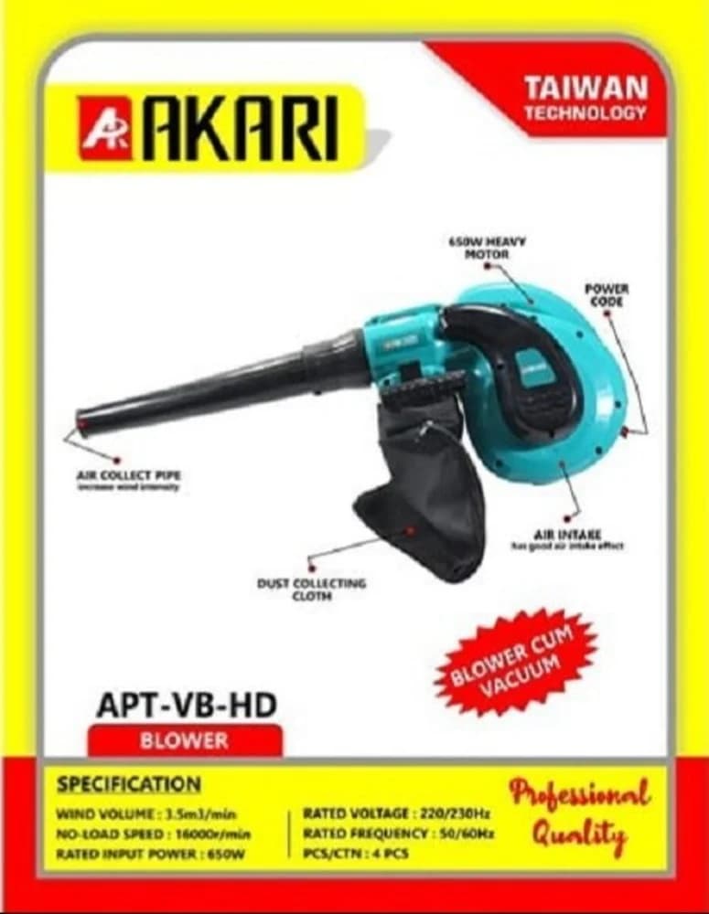 Akari apt-vb-hd Heavy-Duty Variable Speed Blower