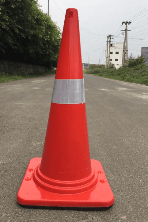 750 MM Multi-Purpose Safety Cones for Parking, Emergency, & Sports with Reflective Strips 3.20 Kg