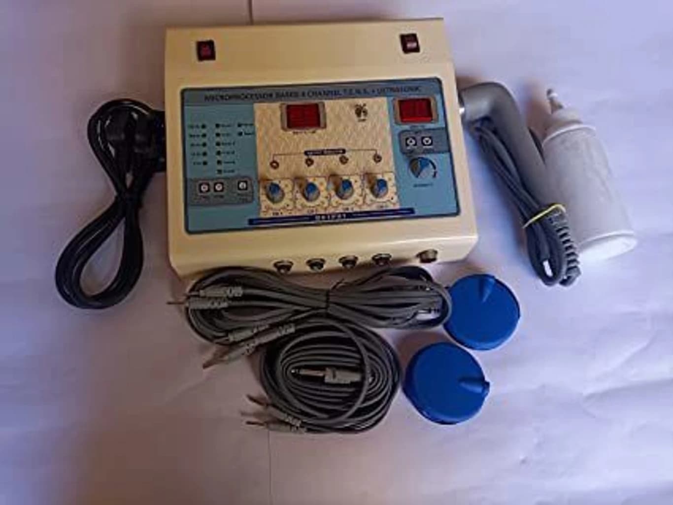 Shivya Healthcare 4 Channel Tens Ultrasonic Machine Tens Electrotherapy Device (Ultrasonic Machine Tens Machine)(4 Channel Tens Ultrasonic Machine)