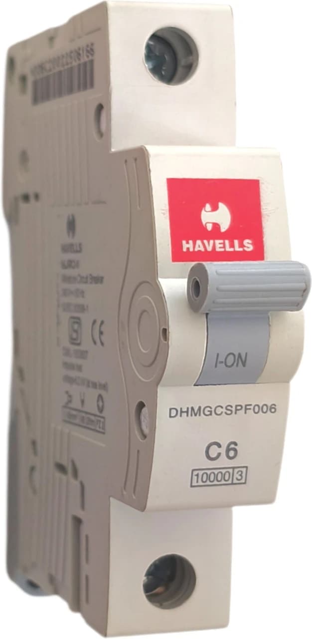 Havells 6A SP 10kA MCB Euro II DHMGCSPF006