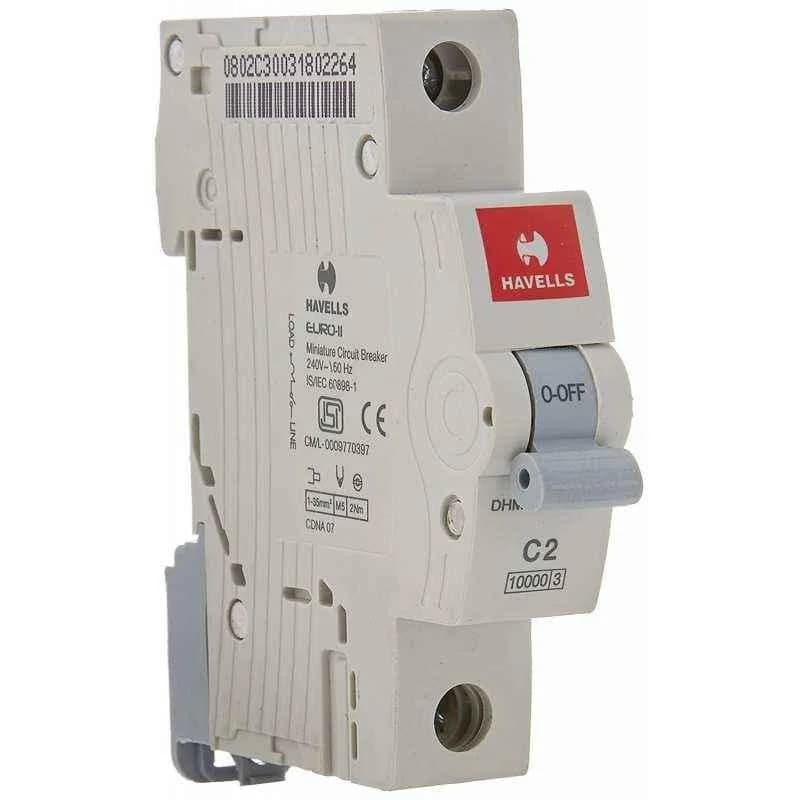 Havells 10A SP 10kA MCB Euro II DHMGCSPF010