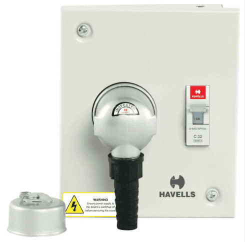 Havells 32A PLUG & TP&N Enclosure SOCKET BOARD DHDPUTN030(EURO II)