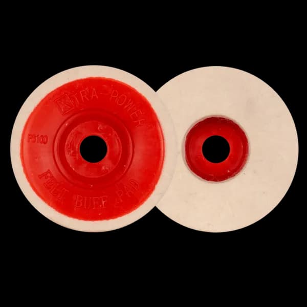 XTRA POWER FELT BUFF PAD 4" Size, 100 mm Diameter, 16 mm Thickness Pack of 10(XP-FLT-4"-10pcs)