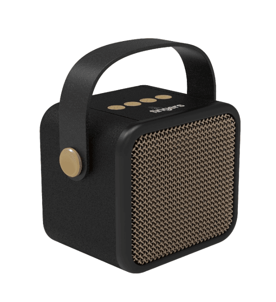 FINGERS SoundKing Portable Speaker with Magnificent Sound & Bold bass (Bluetooth® | FM Radio | MicroSD | USB | AUX, 12-Hour Playtime, Free Carry Strap, Built-in Mic) - Rich Black