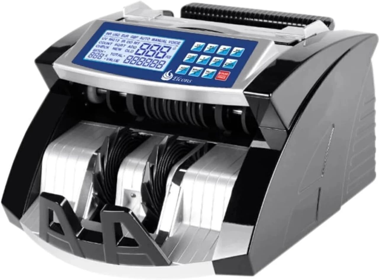ELCONS EL- BLACK MANUAL Note Counting Machine (Counting Speed - 1000 notes/min)