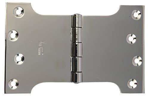 ssiskcon 4 inch x 4 inch Center x 6 inch Total Width 12 Gauge 2.5mm Thick Pack of 12 Hinge Stainless Steel Door Hinges H-Type Parliament Glossy Finish Classic Series
