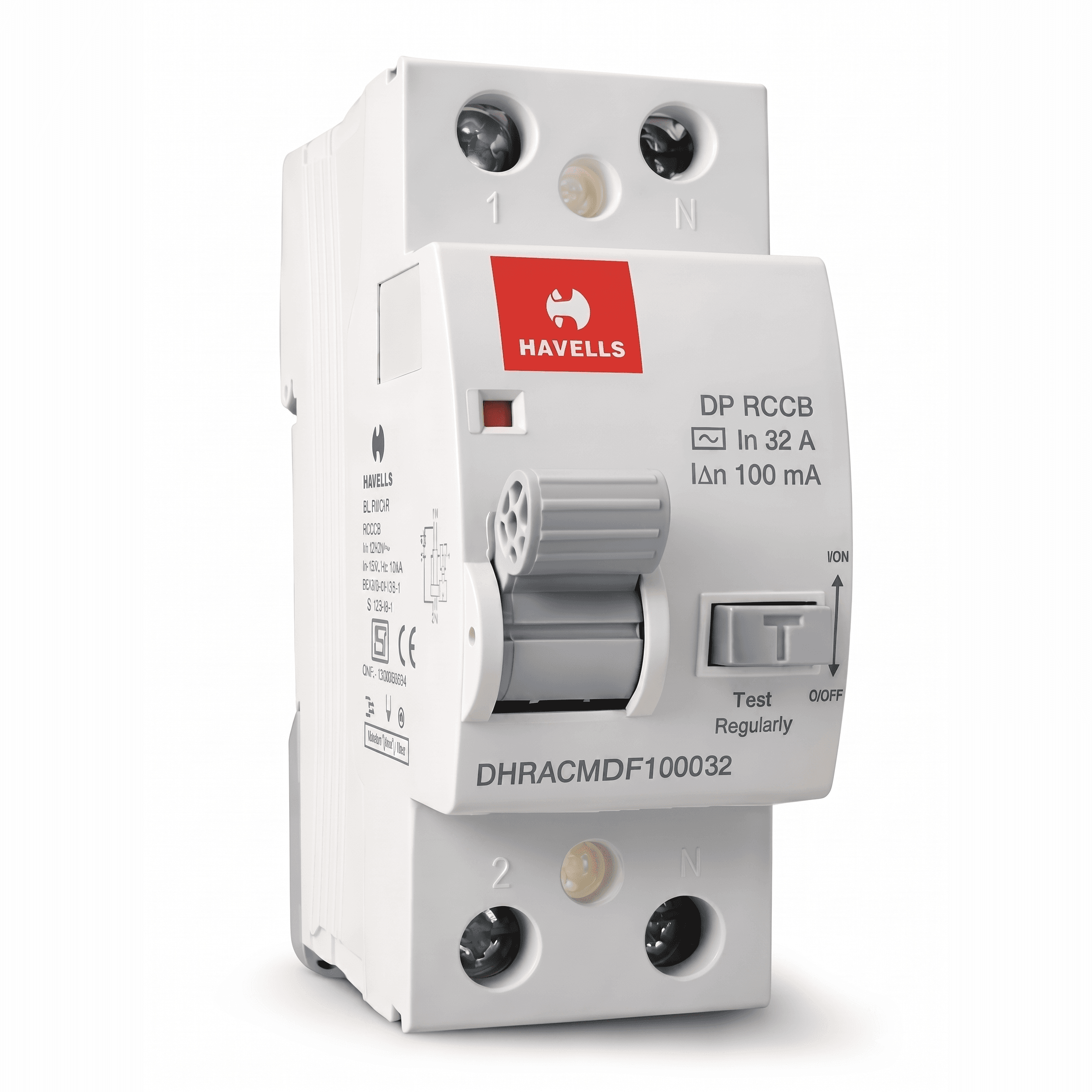 Havells 32 A 100mA DP RCCB DHRACMDF100032