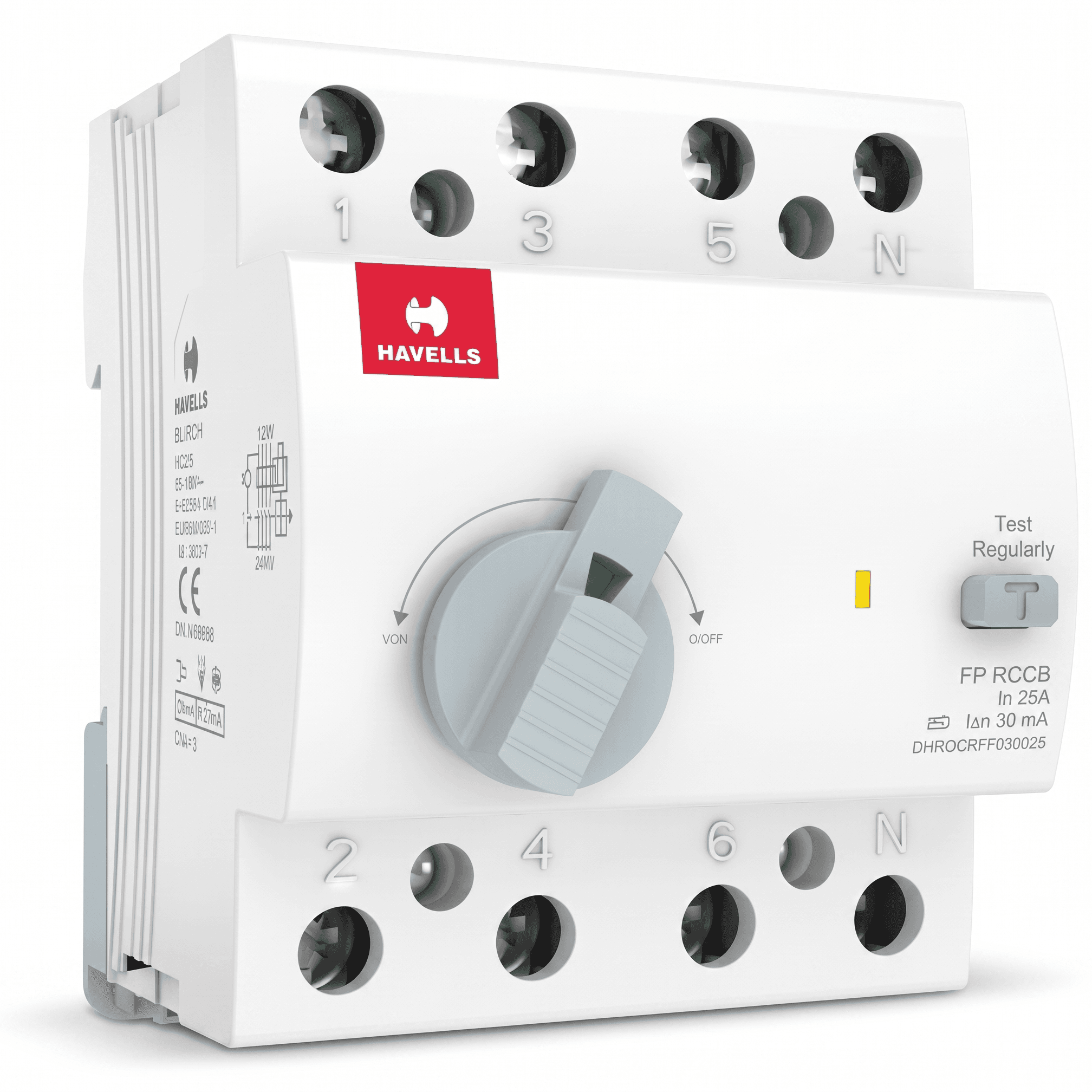Havells 25 A 30mA FP RCCB DHRACMFF030025