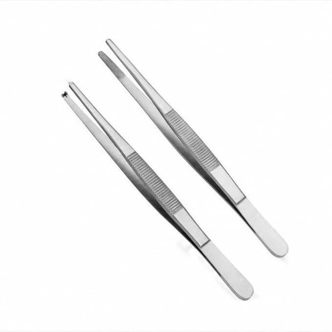 Forgesy GSS62 2 Pcs 7 inch Toothed & Non-Toothed Thumb Dissecting Forceps Set(GSS62 )