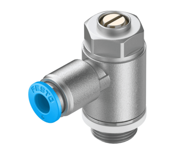 Festo GRLA-1/4-QS-6-D One-Way Flow Control Valve