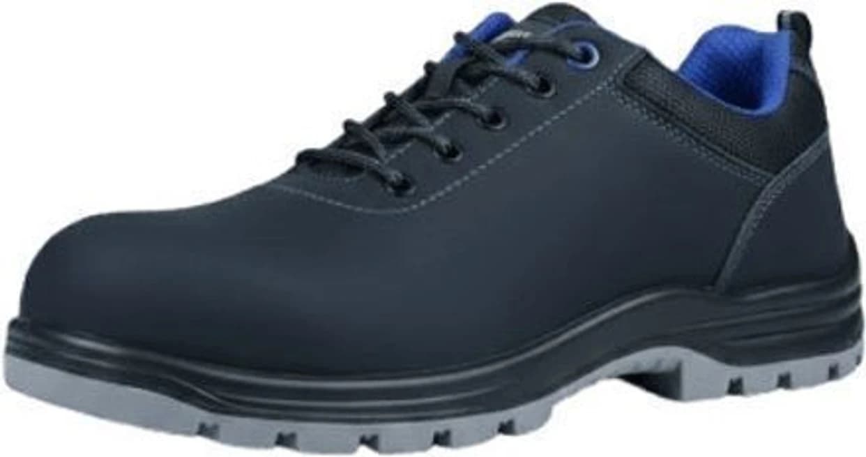 Contablue Rival-Breeze Steel Toe Artificial Leather Safety Shoe, BLACK, SIZE 5