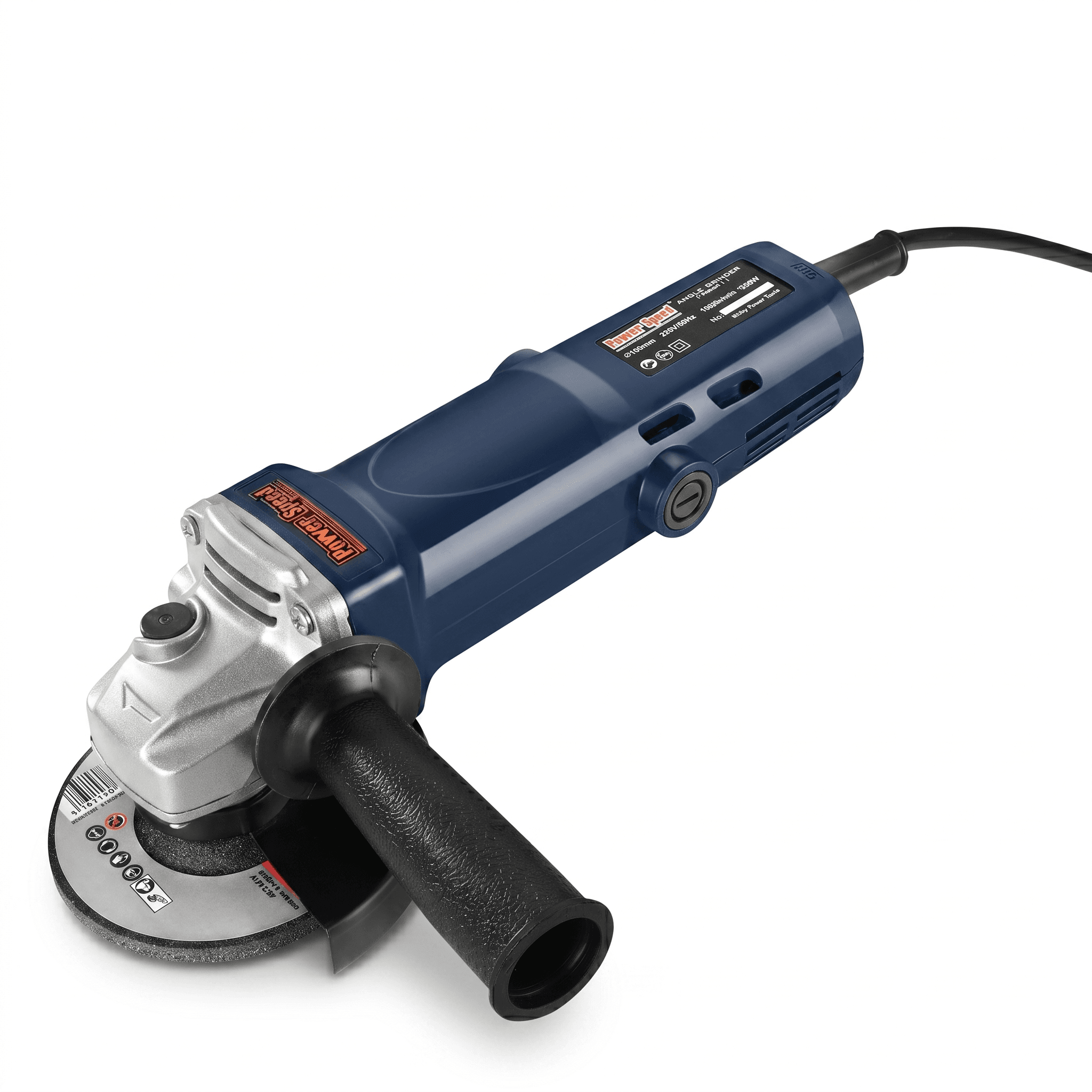 PowerSpeed PSG2711 Angle Grinder, 1200W Heavy Duty Motor, 100mm Disc, 11,000 RPM, Quick Change Carbon Brush, Double Insulated, Aluminium Gear Box(PSG2711)