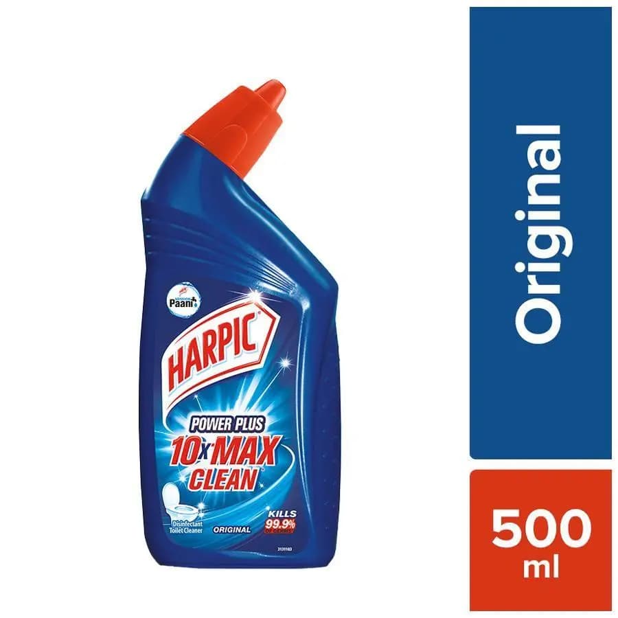 Harpic Disinfectant Toilet Cleaner Liquid Original for Home, Office – 500ml [4 Piece]
