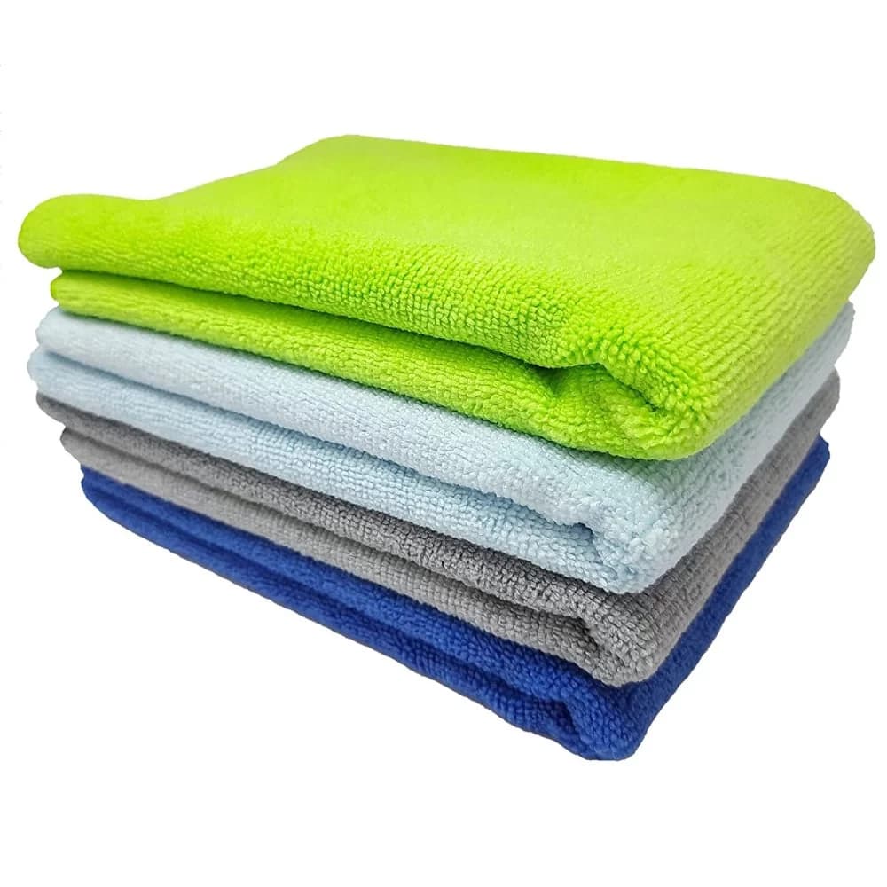 Microfiber Cleaning Cloths Multicolour – Highly Absorbent, Lint and Streak Free, Multi -Purpose Wash Cloth for Kitchen, Car, Window [40 Piece]