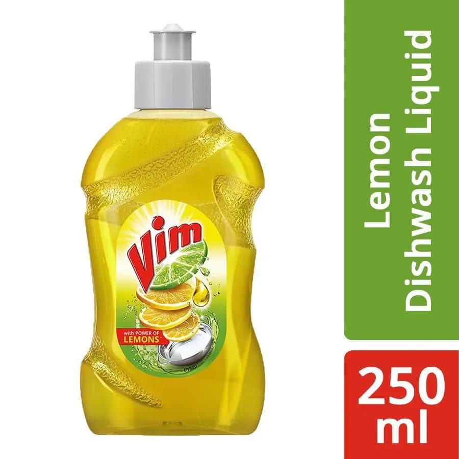 Vim – Dishwash Liquid Gel Bottle Lemon (250 ml) [Pack of 10](Vim – Dishwash Liquid Gel Bottle Lemon (250 ml) )