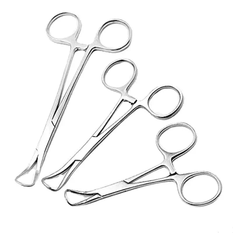 Forgesy Stainless Steel Towel Forceps, FORGESY198 (Pack of 3)