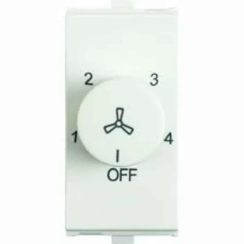 Anchor Penta Modular 100W 1 Module White 4 Step Tiny Fan Regulator 65301 (Pack of 20)