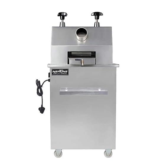 Neptune Simplify Farming Electric Sugar Cane Juice Machine Strong and Durable Stainless Steel with Mirror Finished | Fresh Sugar Cane Juicer, Heavy Duty 1500 W Electric Motor Useful For Commercial Use