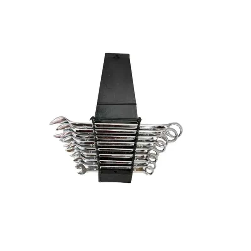 Forgesy 8 Pcs Stainless Steel Elliptical Double Open End Spanner with Hanging Tray, FORGESY311