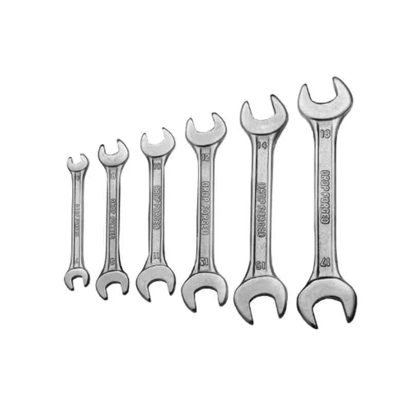Forgesy 6 Pcs Stainless Steel Double Open End Wrench Spanner Set, FORGESY310