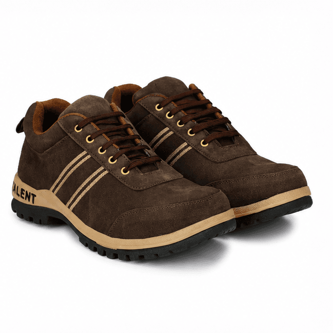 Kavacha Suede Leather Steel Toe Safety Shoe (Hertz -03) (SIZE 6)