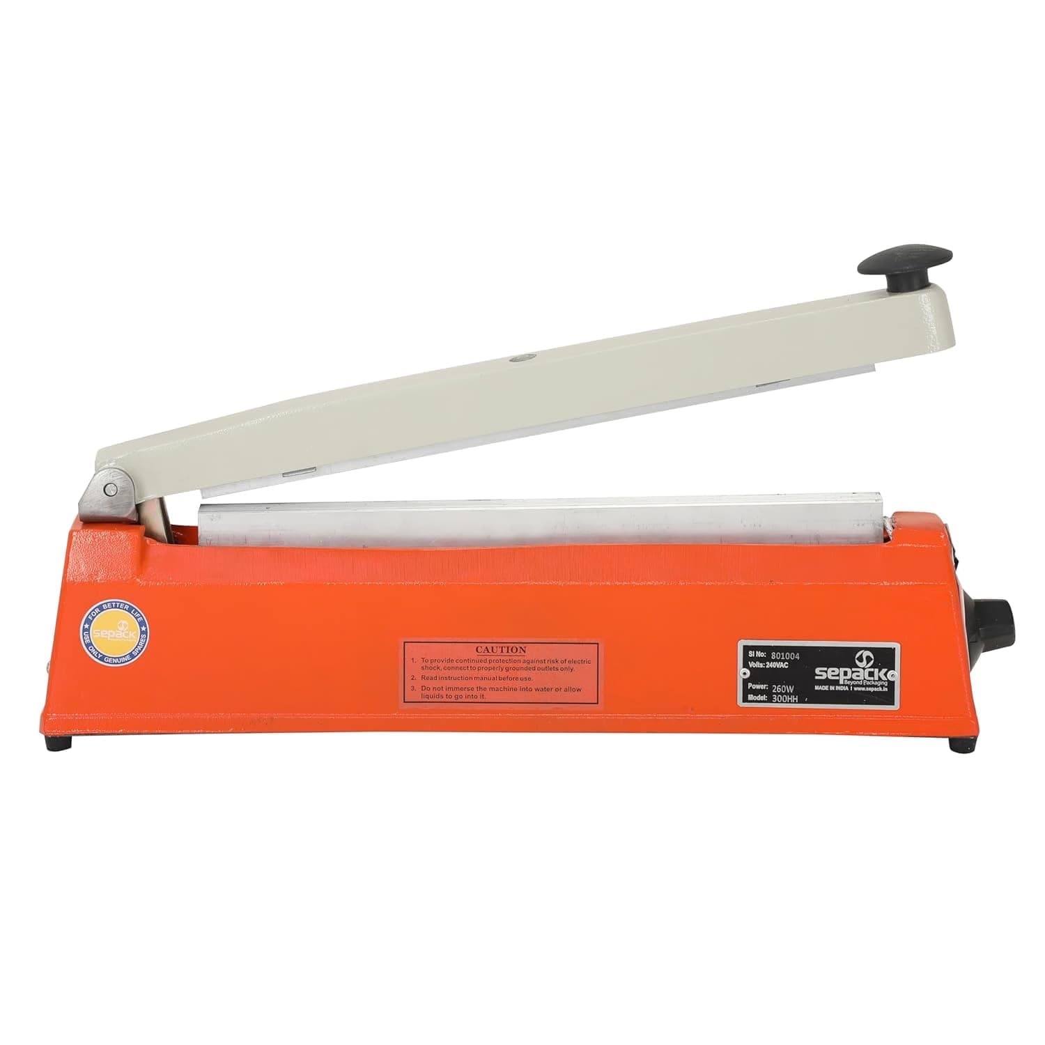 12 Inch Hot Bar Type Hand Sealer Machine for Silver & Laminated Pouches | Portable Manual Heat Sealing Tool for Plastic Bags | Heavy Duty Pouch Packing Sealer – Pack of 1