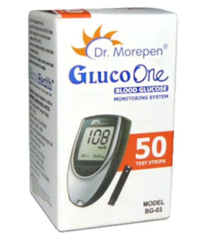 Dr Morepen Gluco One Bg 03 ,50 Sugar Strips (Morepen-50)