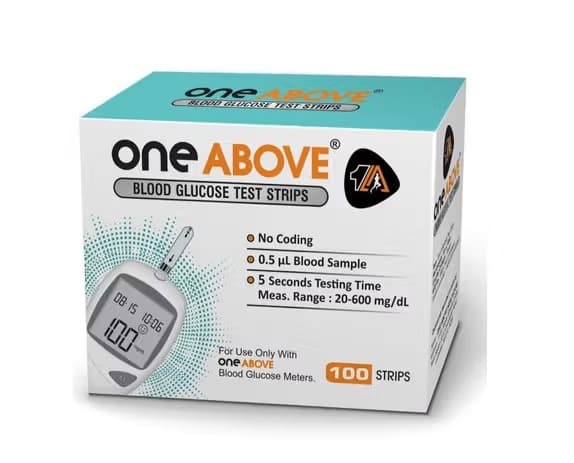 One Above 100 Sugar Testing Strips (Oneabove-100)