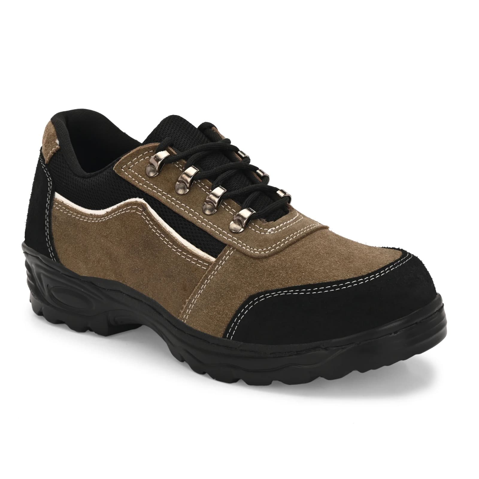 Kavacha Suede Leather Steel Toe Safety Shoe RN 501 PU Sole (Rn501) (SIZE 6)