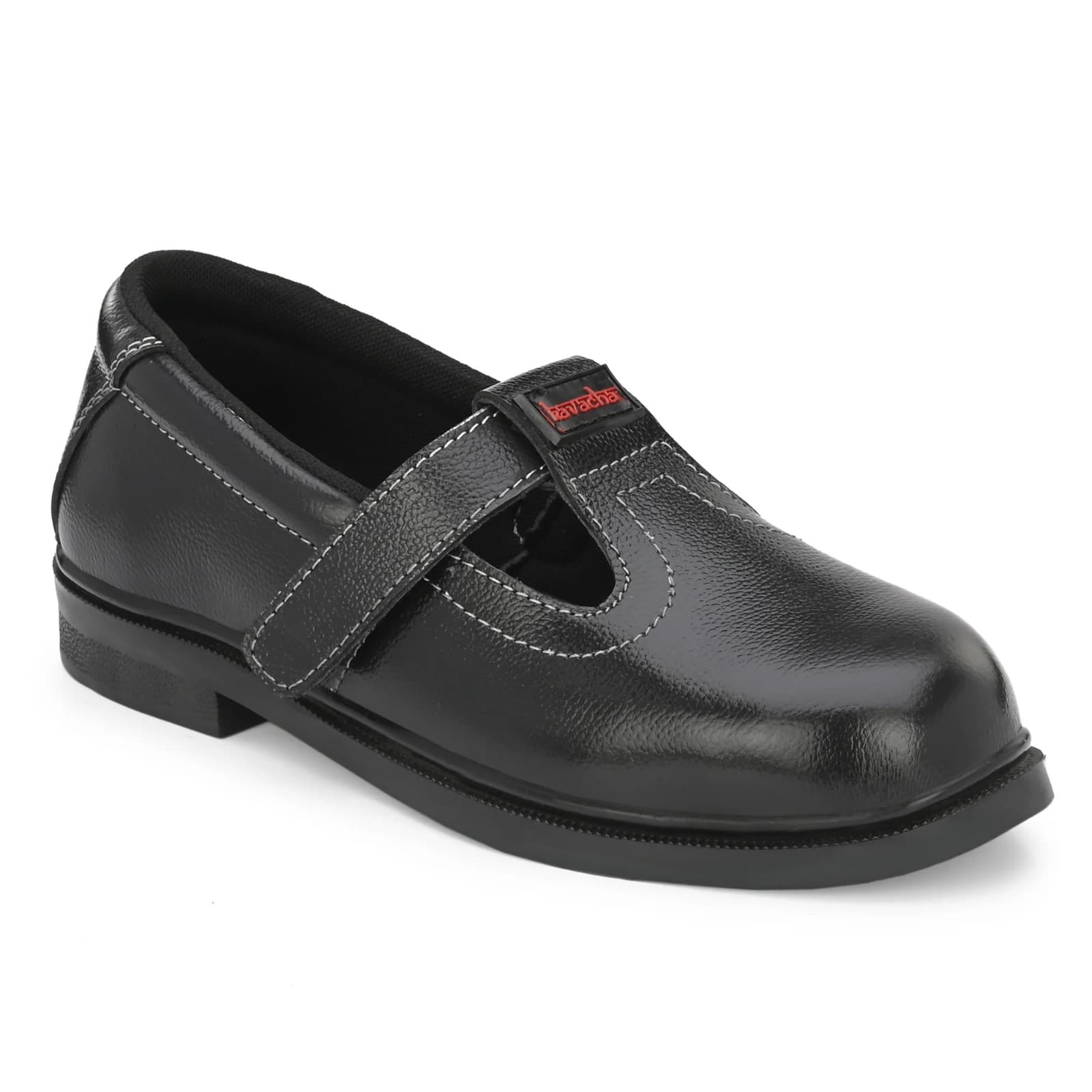 Kavacha Pure Leather Steel Toe Women's/ Ladies Safety Shoe (Black) (S132)(SIZE 3)