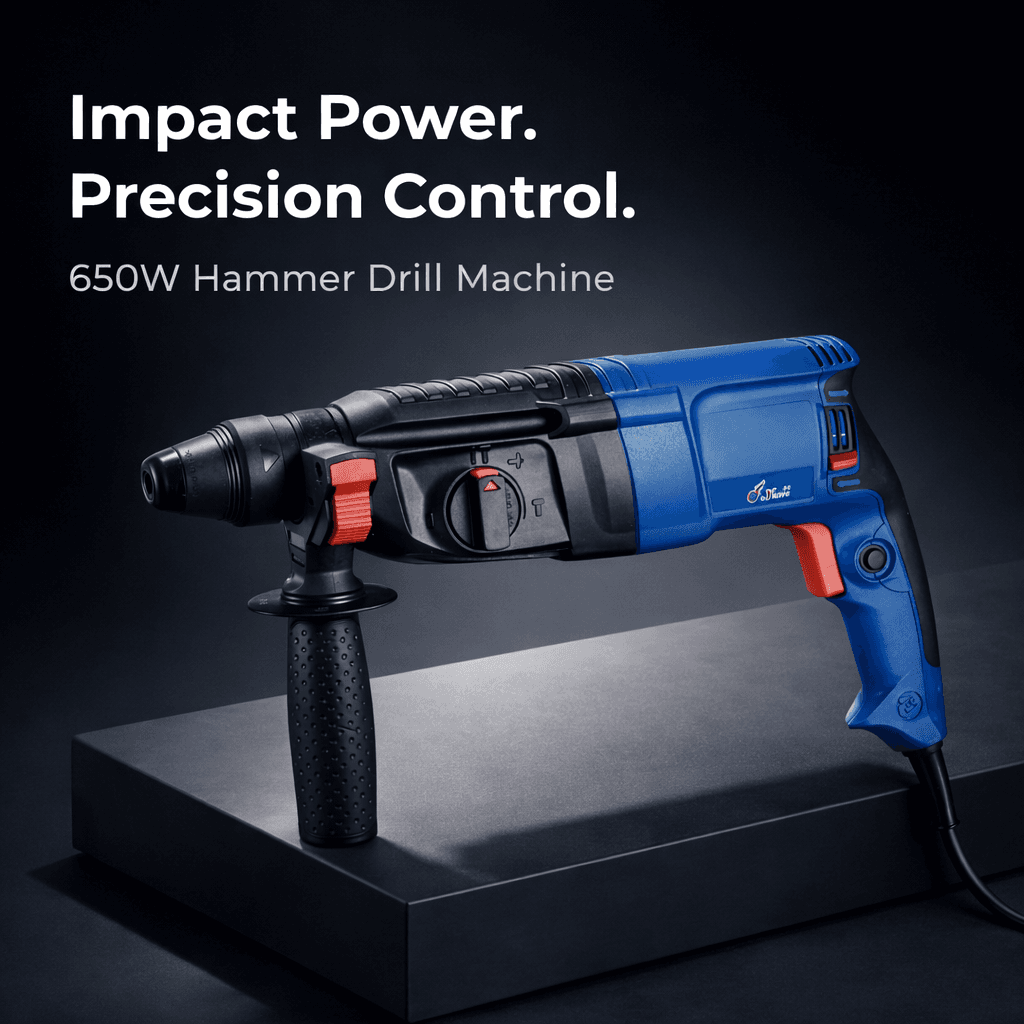 Yking 650W 26mm Hammer Drill Machine with 2 Months Warranty (3326 B)