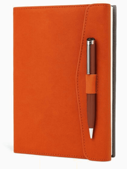 A5 Notebook with Pen Loop | Premium Soft Bound Executive Diary for Corporate Gifting| Available in 4 Colors – Tan, Grey, Blue & Black(A.P 006)