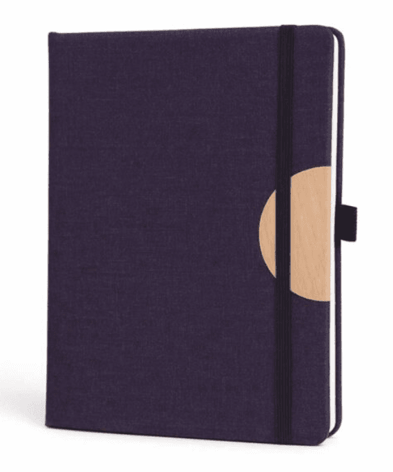 A5 Notebook with Elastic Strap | Hard Bound PU Cover | 192 Pages Writing Planner( A.P 007)(Pack Of 2))