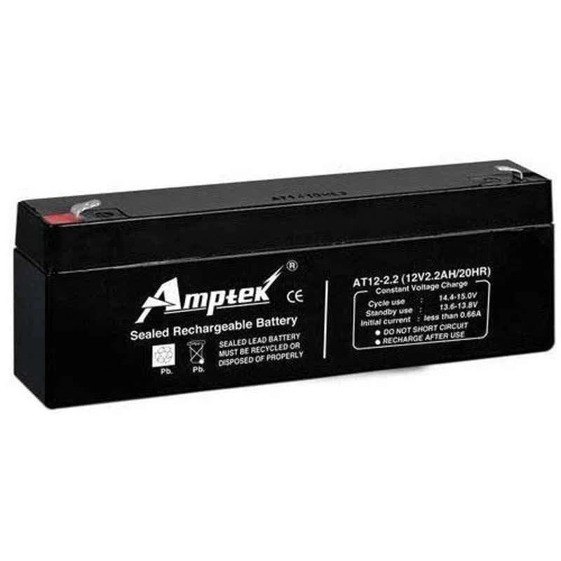Amptek 12V 2.2Ah Rechargeable SMF Battery