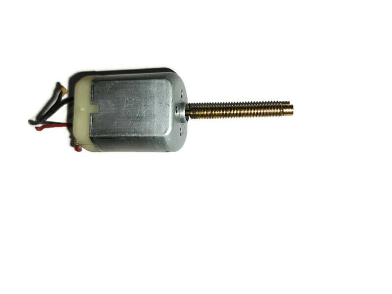 HUMSER FK-280-PA 6V-12V brushed DC motor with threaded long shaft and 8000 RPM speed for robotics and DIY projects.