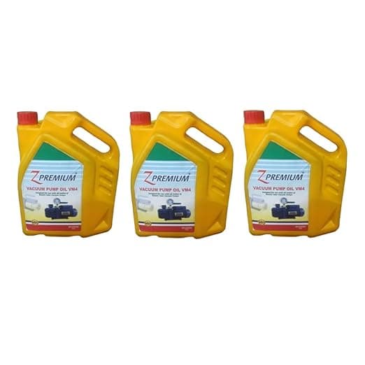 ZPremium Vacuum Pump Oil VM4 | 5 Litres (Pack of 3) | Premium Oil for Vacuum Pump Lubrication, Heat Dissipation & Contaminant Removal | Reliable Performance & Longer Equipment Life