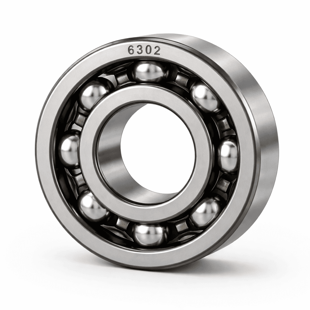 HUMSER EV 6302 deep groove ball bearing made of chrome steel for electric vehicles, motors, and industrial machinery applications.