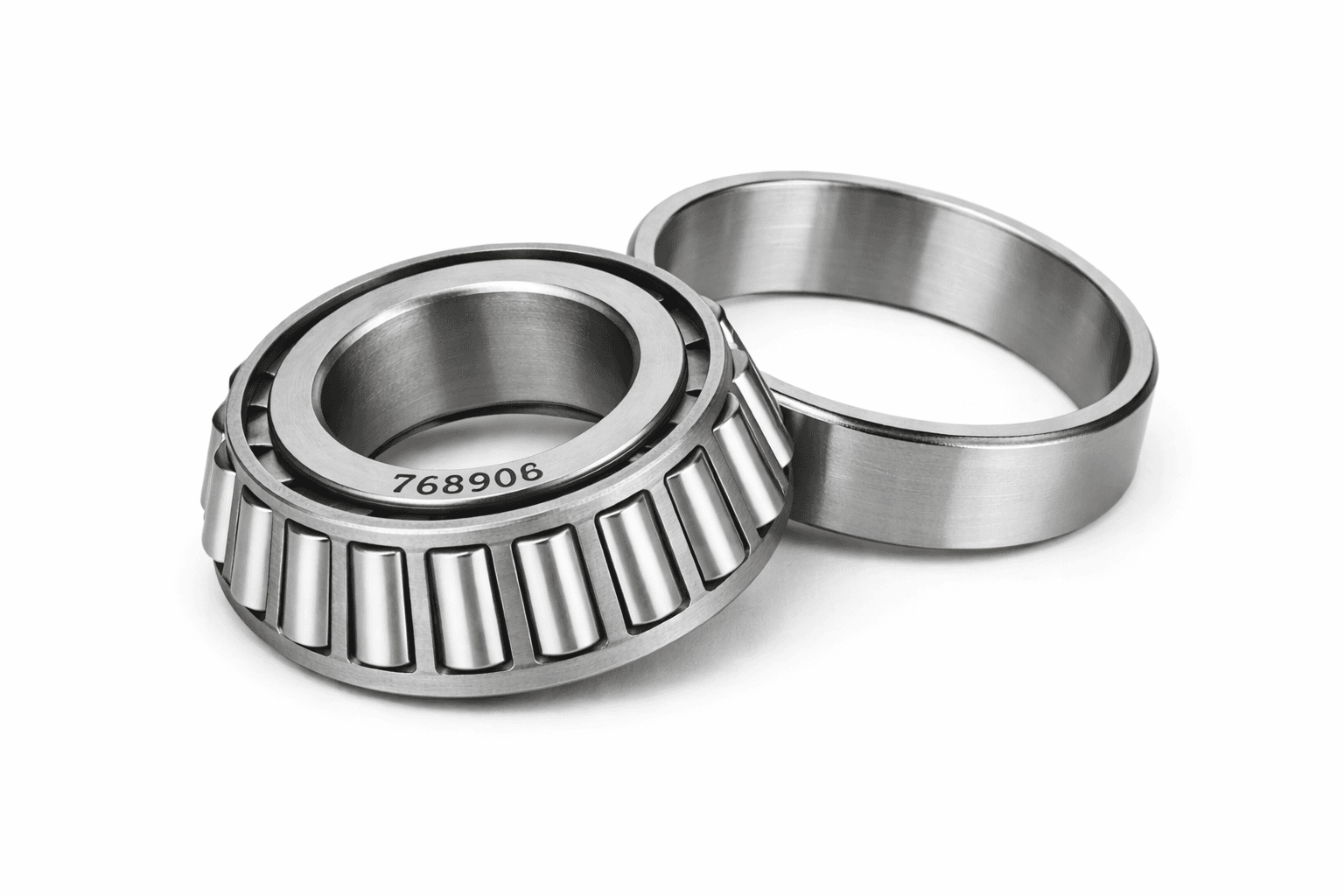 HUMSER EV 768906 tapered roller bearing made of chrome steel for EV wheel hubs, steering systems, and industrial machinery applications.