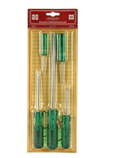 Taparia 5 Pcs Screw Driver Kit in Blister Packing 1017 (Pack of 5)