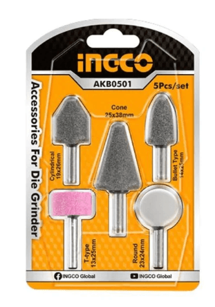 Ingco 5 Pcs Mini Drill Accessories Set for Die Grinder AKB0501