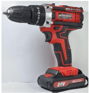 COSS MAXX Professional & Home Cordless Heavy Duty Drill Machine with Accessories 10 MM 21 VOLTS 1300 RPM(COSS MAXX Professional & Home Cordless Heavy Duty )