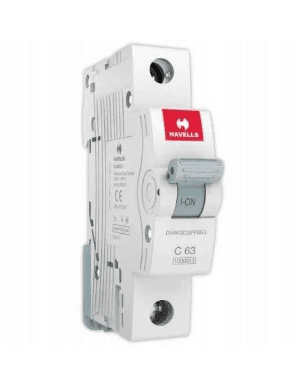 Havells 63A SP 10kA MCB Euro II DHMGCSPF063