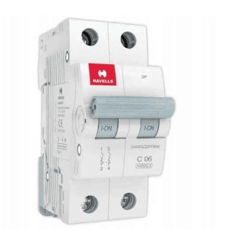 Havells 6A DP 10kA MCB Euro II DHMGCDPF006
