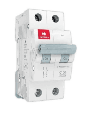 Havells 10A DP 10kA MCB Euro II DHMGCDPF010