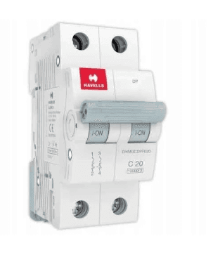 Havells 20A DP 10kA MCB Euro II DHMGCDPF020