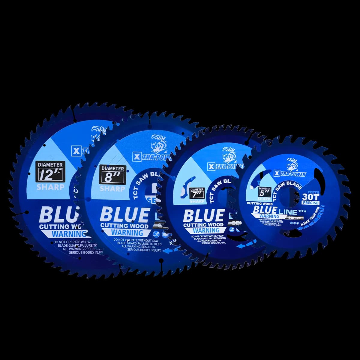 Xtra Power Blue Line TCT Saw Blade, 4 inch, 30 Teeth, Pack of 5(XP-BLTCT-4"-5pcs)
