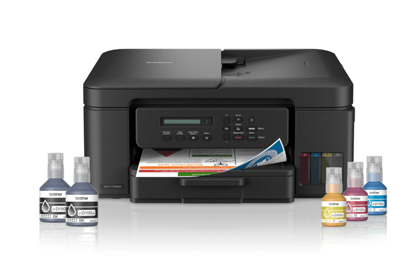 Brother Ink Tank DCP-T730DW WIFI Auto Duplex Color Multifunction Printer (Print Scan Copy), ADF, Print Upto 15K Pages Black & 5K in Color