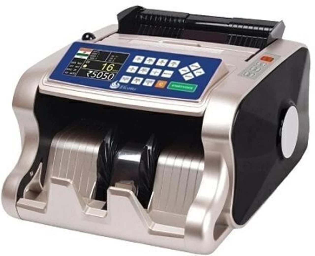 ELCONS 1015T Gold Black Note Counting Machine (Counting Speed - 1000 notes/min)