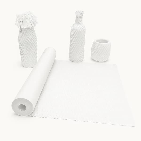 JPPL Honeycomb Paper Roll Ecofriendly in White Color-10Mtr